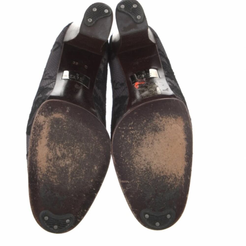 Gucci x Tom Ford Floral Lace Print Lavender Purple Block Heels size 38 size 8 - Picture 5 of 8